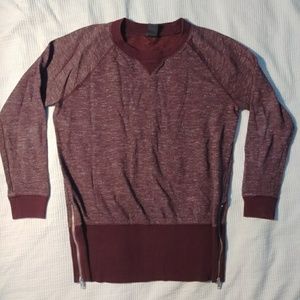 Cozy long maroon sweater